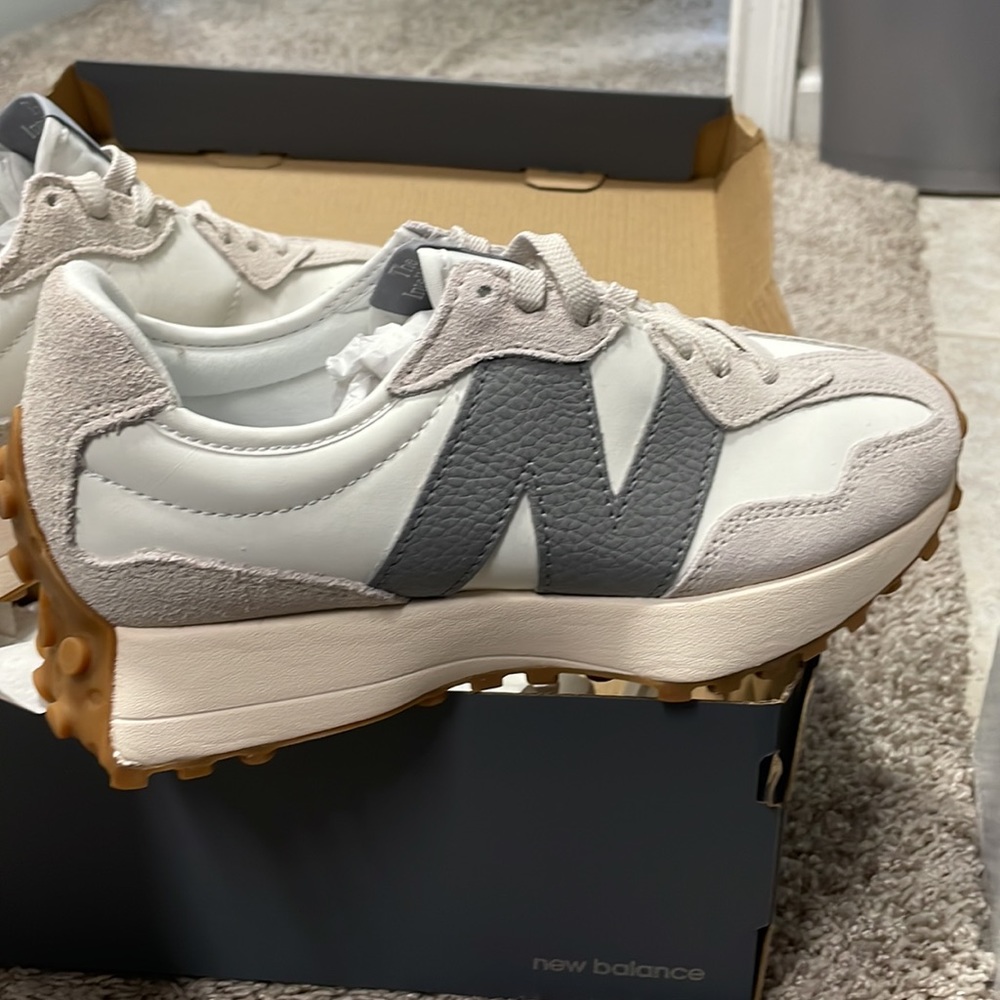 New Balance 327 Moonbeam with Shadow Grey U327LT - Picture 7 of 10